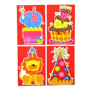 儿童生日邀请卡 + 信封 (24件套)
