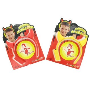 LED发光恶魔角头箍 恶魔头饰 (6个装)