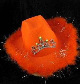 发光牛仔帽 - 橙色 (6顶装)