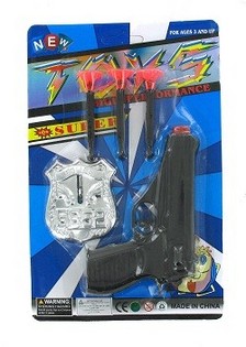 卡装玩具警察套装 (10件装)