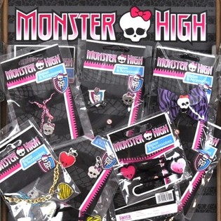 MATTEL 精灵高中 (MONSTER HIGH) - 超级惊喜混装：首饰与配饰 (100件)