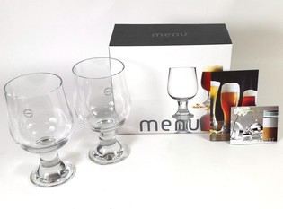 MENU - 黑啤酒杯 2 件套 (1套)