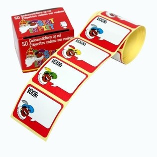 SINTERKLAAS 50 枚卷装礼品贴纸 (10 卷装)