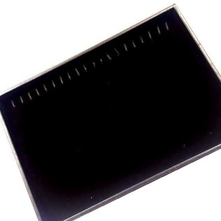 手链/项链展示盒 黑色天鹅绒 (1个)