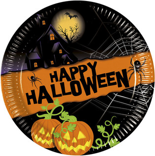 8件套一次性餐盘 - 型号:Happy Halloween (6套)