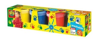 SES 手指画颜料套装 4x150ml (4色) (1盒)
