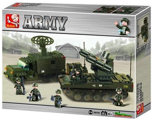 Sluban陆军防空导弹系统积木玩具 M38-B6700 (1盒)