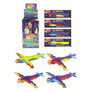 FIGHTER GLIDERS 泡沫拼装滑翔飞机 &ndash; 模型：超级英雄展示盒装 (48支装)