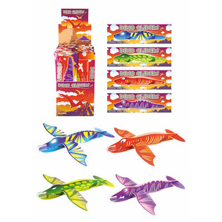 FIGHTER GLIDERS 泡沫手抛飞机 &ndash; 款式：恐龙展示盒装 (48支装)