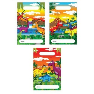 恐龙主题礼品袋 &ndash; 23x15 cm (144只装)