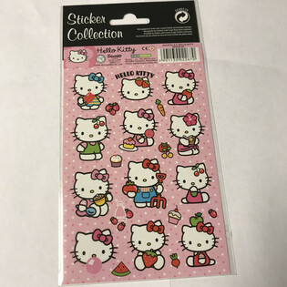 Hello Kitty 贴纸, 尺寸 20 x 10 厘米 (10张)