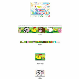 4件套农场动物文具套装 (24套)