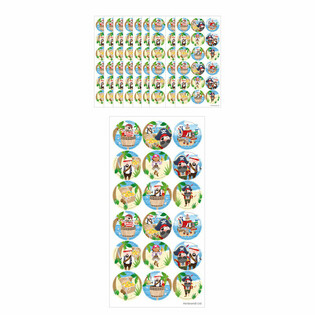 趣味贴纸 - 海盗贴纸 - 每张18张贴纸 (10张入)